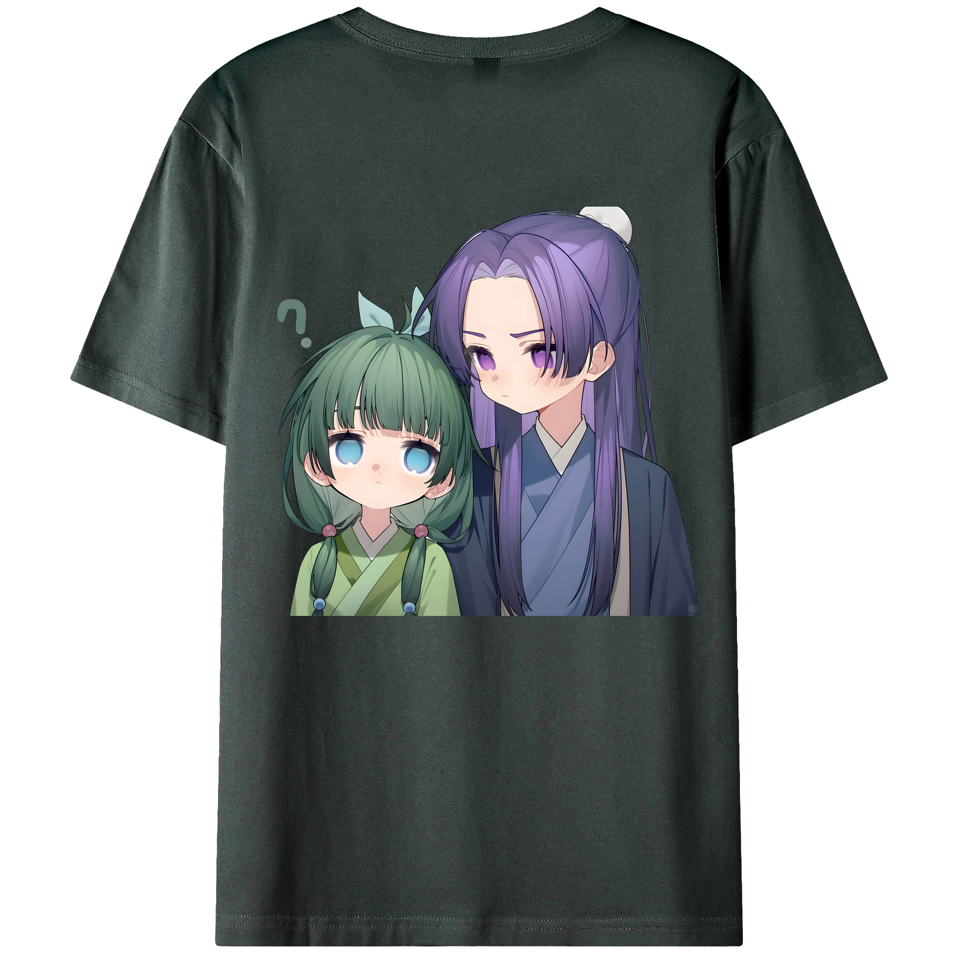 （画像用） 薬屋のひとりごと The Apothecary Diaries 綿100％ メンズ半袖Tシャツ（バックプリント） 通気性